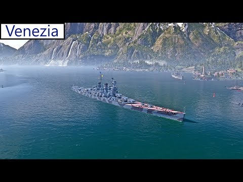 World of Warships mit A #443 Die aller erste Rund mit Venezia German/Deutsch-Gameplay