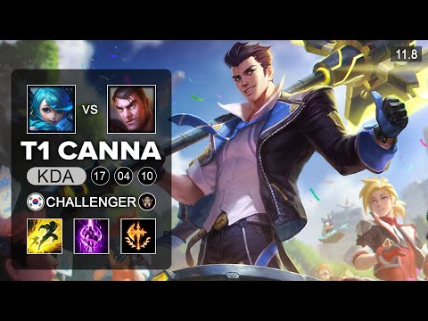 T1 Canna Jayce Top vs Gwen - KR Challenger Patch 11.8