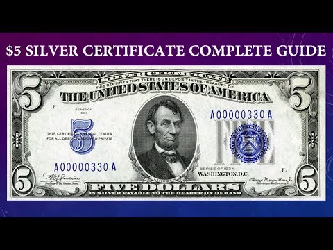 1934 Five Dollar Silver Certificate