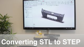 How to convert a STL file to a STEP file using SolidWorks.