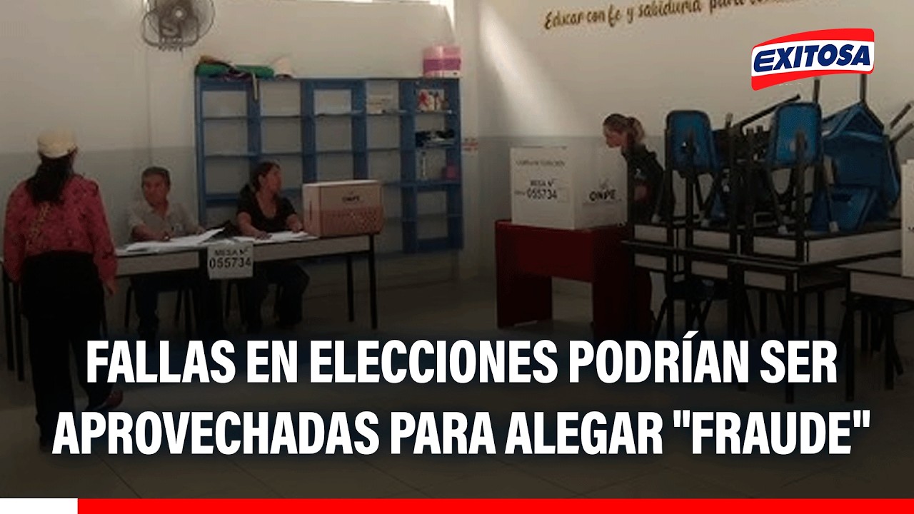 🔴🔵 Fallas en elecciones podrían ser aprovechadas por quienes alegan "fraude", advierte experto