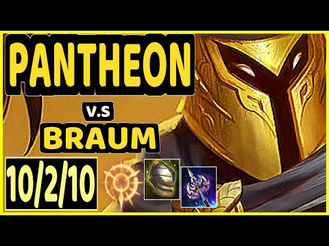 SHADY (PANTHEON) vs BRAUM - 10/2/10 KDA BOTTOM SUPPORT CHALLENGER GAMEPLAY - NA
