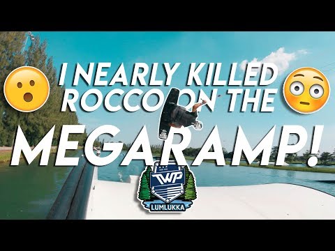 I NEARLY KILLED ROCCO ON THE MEGA RAMP!! Fail whilst Wakeboarding  | The Peacock Brothers