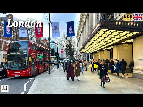 Vibrant Streets of London | Saturday Walk in Mayfair, New Bond Street, Oxford & Regent Street 4K HDR