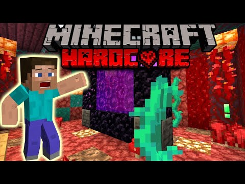 EPIC! Finally Reaching the Nether in Hardcore Minecraft 7