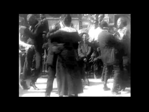 American dancers in 1914, jazz dance in a black club with Kid Ory's 'Ballin' the Jack'