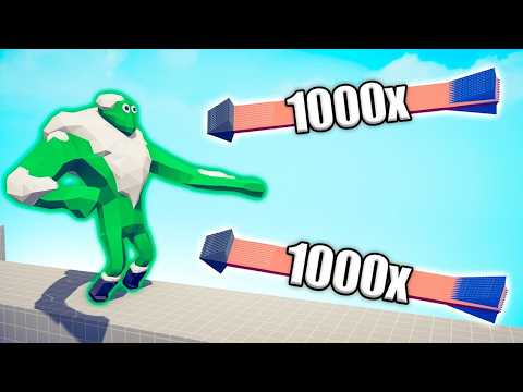ZOMBIE ICE GIANT vs 1000x OVERPOWERED UNITS - TABS | Totally Accurate Battle Simulator 2025