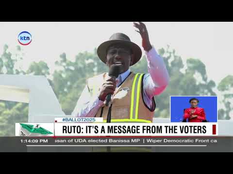 President Ruto says by-election losses show voters reject divisive opposition politics