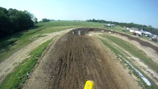 preview picture of video '1983 YAMAHA YZ490 WILDCAT CREEK GLMX VINTAGE CLASS ROSSVILLE IN. MAY 2012 PRACTICE'
