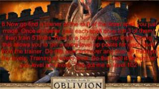 preview picture of video 'HOW TO MAKE A LEVEL  100+ character in oblivion for ps3'