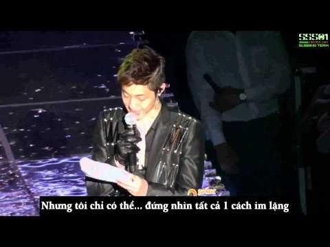 [Vietsub] [110607] Hyun Joong's letter from 'Break Down' Showcase