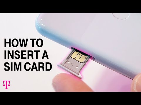 Part of a video titled How to Insert a SIM Card to iPhone and Android | T-Mobile - YouTube
