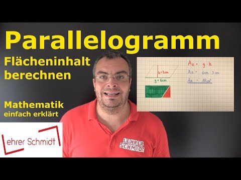 Parallelogram - Calculate Area | Mathematics - Simply Explained | Lehrerschmidt