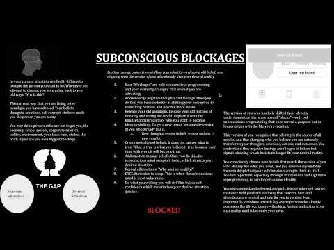 How To Clear Your Subconscious Blocks IMMEDIATELY