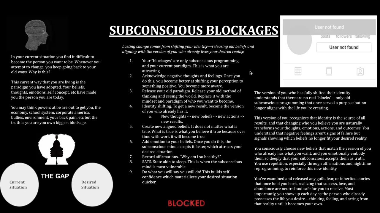 How To Clear Your Subconscious Blocks IMMEDIATELY