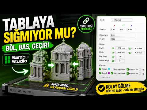 Tablaya Sığmayan 3D Modelleri Böyle Bas! Yapıştırıcı Yerine Geçmeli Tasarım