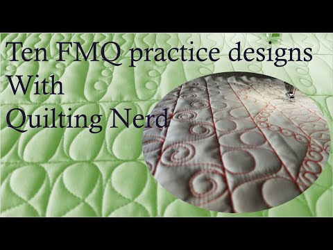 Ten new ideas for free motion quilting – from beginner to advanced quilter – continuous designs