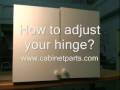 How to adjust your frame-less cabinet hinge