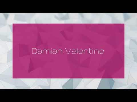 Damian Valentine - appearance