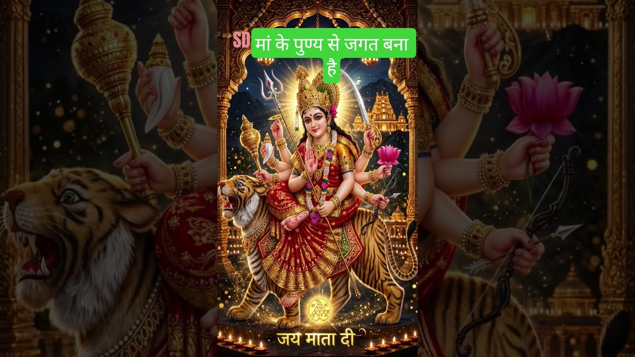 🌺जब मां दुर्गा देती है संकेत❤🙏#jaimatadi #durgamaa #durgapooja#shortsfeed #viralshort #bhakti