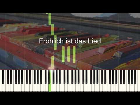 Fröhlich ist das Lied - Piano