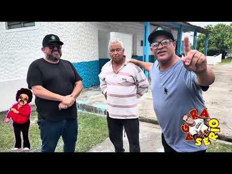 SECRETÁRIO DE ESPORTES LAGARTIXA O INCAIVÉL MOSTRA A REFORMA GERAL NO CAMPÃO DO BARNABÉS AO LADO DO VICE PREFEITO MARCELO MOURA E O PREFEITO DE JUQUITIBA WILHIANS SOARES
