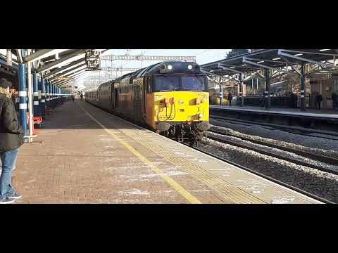 50007 and 50049 top and tail at rugby 14/2/23