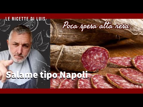 Salame tipo Napoli fatto da un Norcino
