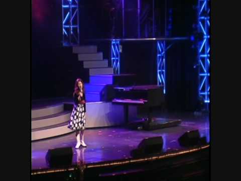 Lydia singing "Santa's Yodeling Song"