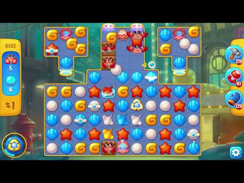 Fishdom 6102 Hard Level - 11 moves - NO BooSTERS