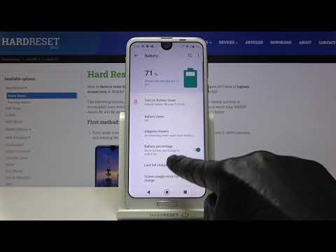 How to See Battery Percentage on SHARP Aquos R2 - Display Battery Information
