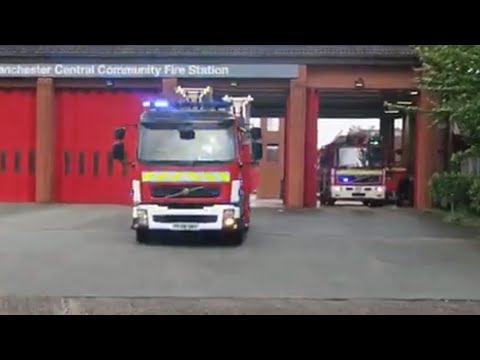 *TWO TONES* Manchester Central Double Turnout - Greater Manchester Fire And Service