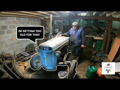 WILL IT START!!! 1956 FERGUSON TVO 20 -- 8 YEARS SINCE LAST RUNNING