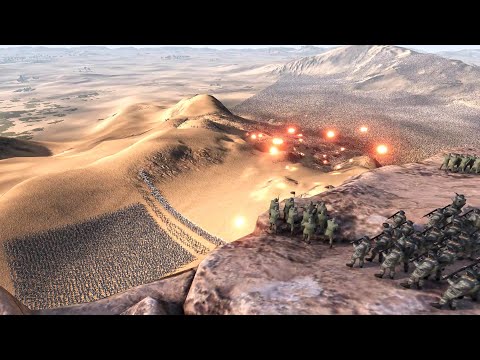 United Armies Encounter with 1.2 Million Evil Horde. Can Evil Army Pass Thru Mountain Road? UEBS2