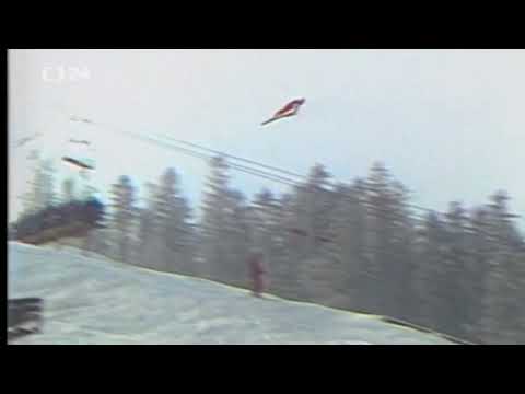 Pavel Ploc - HORRIBLE CRASH - Harrachov 22.02.1985 - Great Quality
