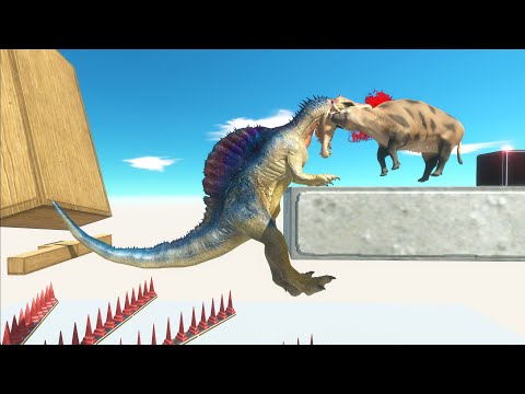 Wobbly Wood Bridge Above Giant Propeller - Animal Revolt Battle Simulator