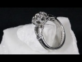 video - Micro Pave Crown Engagement Ring