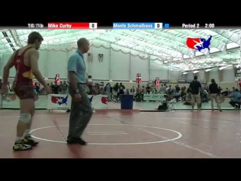 University Nat`ls FS  79 KG / 174 lbs: Mike Curby vs. Monte Schmalhaus