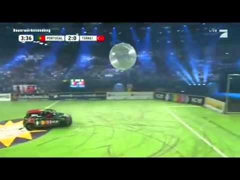 Autoball EM 2012 - Gruppe A : Portugal vs. Türkei - Alle Tore