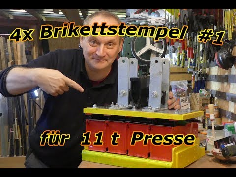4x briquette stamps for 11 t press / wood splitter part 1