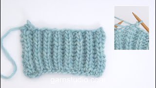 How to cast off English rib