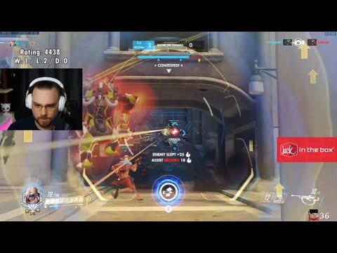 Overwatch Ana God mL7 Road To Rank 1 Spot -Insane Positioning-
