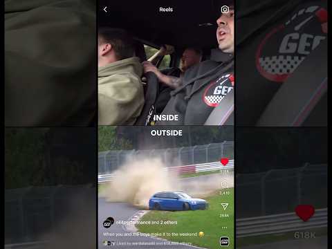 EPIC SAVE AT THE NURBURGRING BMW G81 TOURING M3 R44 PERFORMANCE X GEOBYLUKE. #bmw #drift #shorts #m3