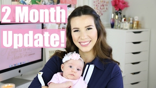 2 Month Baby Update: Supplementing, Growth, Sleeping! | Hayley Paige