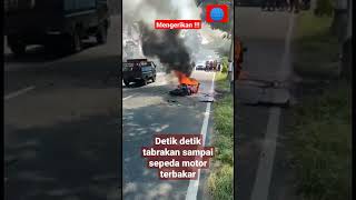 Download lagu mengerikan!!!! detik detik tabrakan sampai sepeda motor terbakar #short #crash #tabrakan #ninja mp3