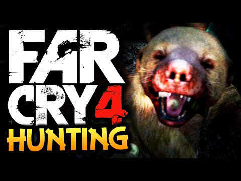 Far Cry 4: Funny Moments - HUNTING! - (Rare Honey Badger, Tigers, Dholes)