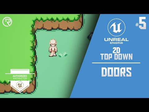 Unreal Engine 5 Tutorial -  2D Top Down Game Part 5: Doors