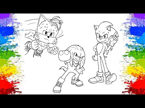 🌟 Knuckles | Tails | Sonic Coloring Page 🌟