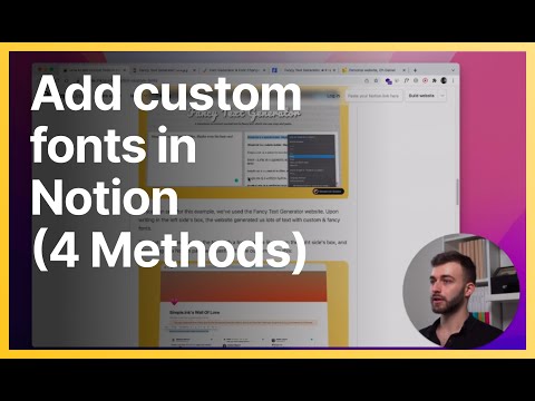 How to add custom fonts in notion