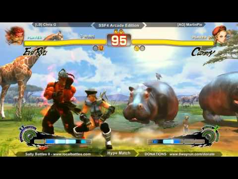 Salty Battles II - SSF4ae HM - [LB] Chris G VS [AG] MarlinPie